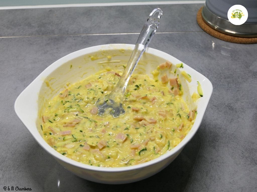 Zucchini Slice - Mixture