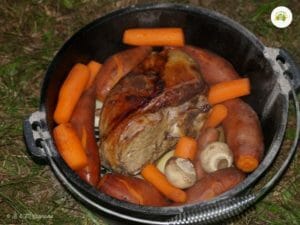 Camp Oven Roast Lamb