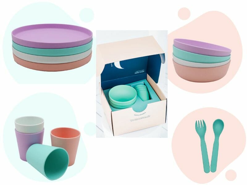 Daisy Graze dinner sets for caravanning and camping