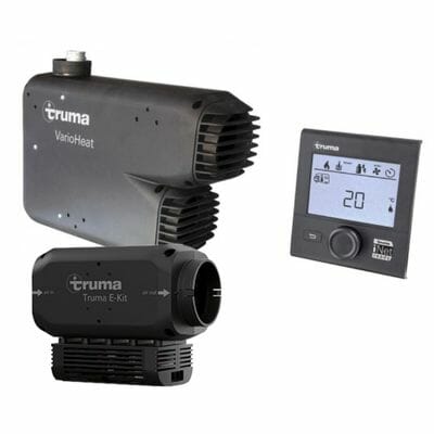 Truma Vario Eco Gas Heater with Black Cowl and E-Kit 1800W Bundle