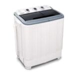 Devanti 5kg Portable Twin Tub Top Loading Washing Machine, White