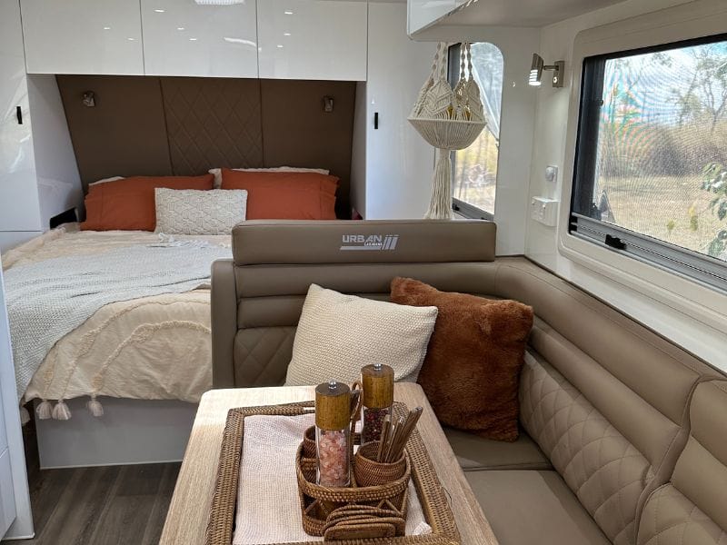 inside our Urban caravan